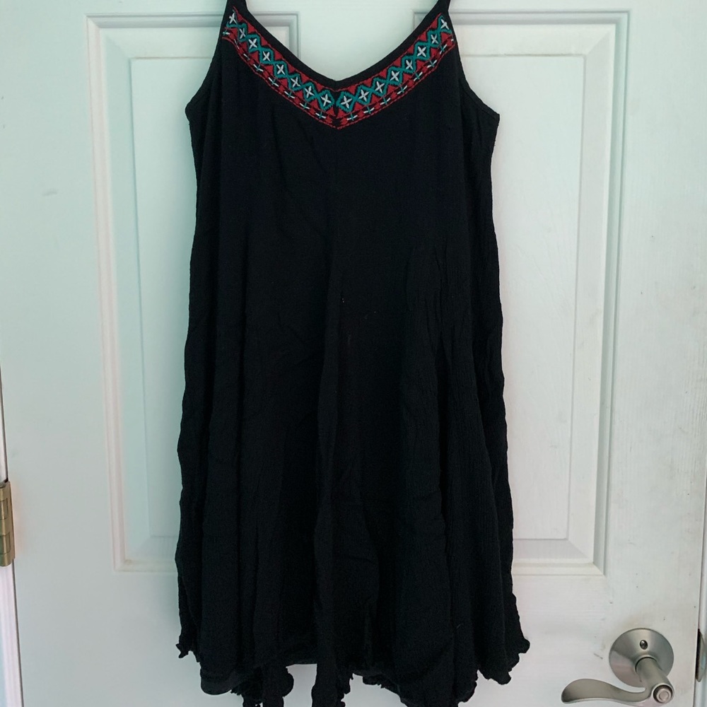 Black/Pink/Aqua Sun Dress